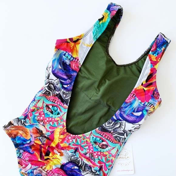 Analu Swimwear | Swim | Nwt One Piece Colombian Swimsuit Tropical Print